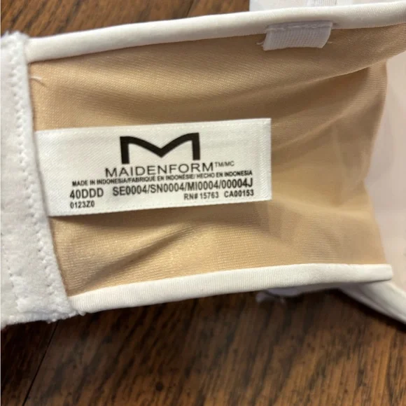 NWT Maidenform perfect coverage bra detachable straps 40DDD - Picture 5 of 9